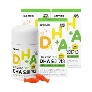 [바이오메라] 키즈 DHA 오메가3 3종세트 (90캡슐x3)