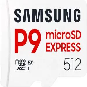 삼성 P9 Express microSD 카드 512GB microSDXC 메모리 최대 800MBs 닌텐도 스위치 TM 2용 MB MK512TAM