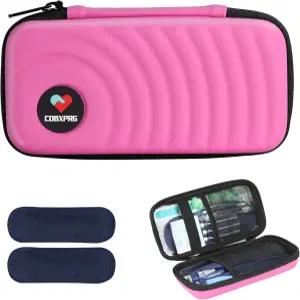CDBXPRG 인슐린 쿨러 여행 케이스 펜 및 기타 약물 용품 핑크색 재사용 가능한 스 팩 2개가 포함된 콜드