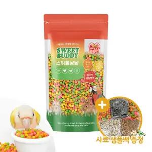 [하프클럽/올펫몰]스위트냠냠 중소형 과일펠렛 60g 앵무새 햄스터 간식