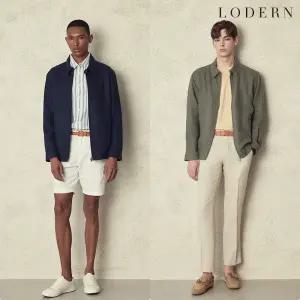 [택가 129000원][로던]남성 프렌치 린넨100 블루종 점퍼(HLSMCUV107P)