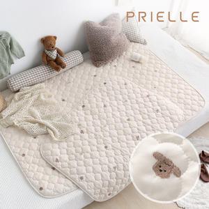 [쁘리엘르] 댕댕이 자수 순면 유아 방수패드(대)