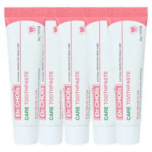 닥터초이스 잇몸건강 무불소 안전한 좋은치약 케어오리지널5개+미니치약1개