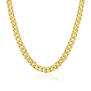 [한국금다이아몬드] 남자 순금 목걸이 면 체인 24K 37.5g 18K장식