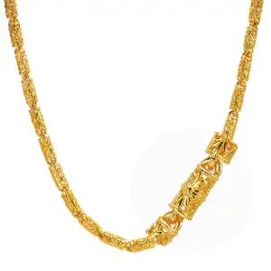 [한국금다이아몬드] 남자 순금 목걸이 체인 크롬츠 24K 37.5g 18K장식