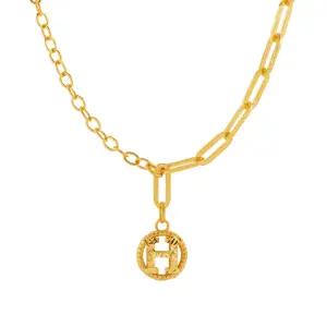 [한국금다이아몬드] 여자 순금 목걸이 체인 H 참 클립 24K 18.75g 18K장식