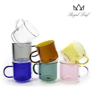 [마쯔오카](강남점)로얄리프 세븐 이중 내열유리머그 1p/홈카페/물컵/이중유리머그/결로현상방지/글라스...
