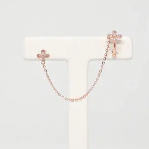 [오팔하우스] 14k 십자가 큐빅 세이프 이어커프 OPNIE2953-1