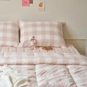 [모던하우스] 모던하우스 퓨어코튼 60수 고밀도 싱글 차렵이불 핑크체크 CV0224139