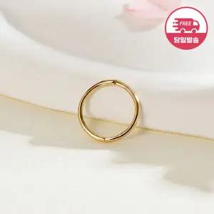 [비앤비골드] (당일발송)14K 슬림 시그먼트 링 피어싱 L 한쪽 JAE40422