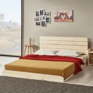 편백나무 원목 밀림방지 헤드 마루형 침대 매트리스포함 편백깔판포함 싱글.슈퍼싱글.더블.퀸.킹