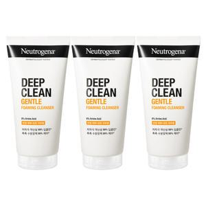 뉴트로지나 딥클린 젠틀 포밍 클렌저 150g X3개