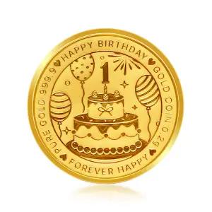 [한국금다이아몬드] 순금 골드바 행운 선물 골드 돌잔치 코인 0.2g