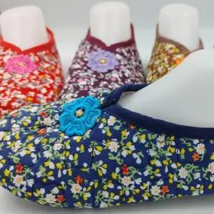 VIC 예쁜잔꽃덧신(5컬레) 덧버선 꽃덧신 누빔덧신 여성덧신 전통양말 요술버선