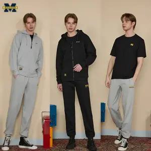 미시건대학교 남성 스 셋업 3종(재킷1종 팬츠1종 티셔츠1종)