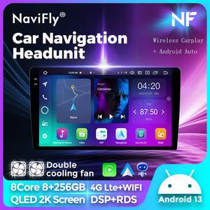 카플레이 모니터 Navifly 차량용 스테레오 7862 지능형 시스템 올인원 라디오 헤드 유닛 카플레이 범용 10 인치 스크린 din 올인원 네비게이션 안드로이드 안드로이드 올인원