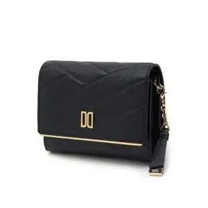 [NS홈쇼핑]DCWA5F414 닥스 블랙 칼라일 패턴 골드 DD 3단 반지갑[35229575]