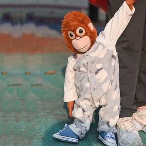 오랑우탄인형옷 장식 의상 입히기 이케아오랑우탄인형옷