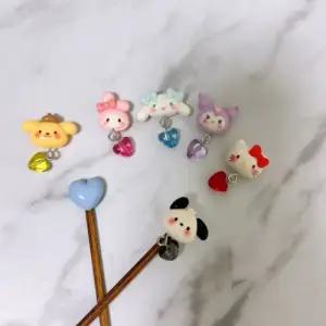 올씨 산리오 기본 하트고리 대바늘마개 뜨개질 뜨개 용품 뜨게 뜨게질 2p 세트 부자재