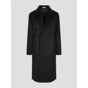 울/캐시미어 핸드메이드 더블 코트  블랙 (RX5930P665)