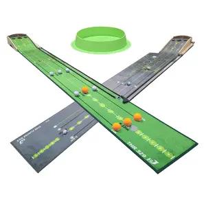 NEW 파크골프 겸용 THR 골프퍼팅연습기 퍼터 매트 무소음 리턴