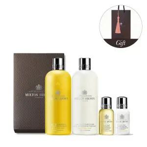 [몰튼브라운] 퓨리파잉 위드 인디안 크레스 헤어 듀오 세트 (샴푸 + 컨디셔너, 쇼핑백 포함)