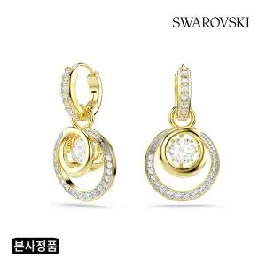 [스와로브스키](강남점)[본사정품/쇼핑백증정] Hyperbola 골드 톤 드롭 귀걸이 5738249