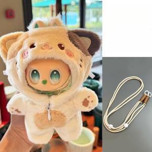17cm 라부부 인형 옷 고양이 여우 점프수트 어깨끈 포함 V3 의상 액세서리