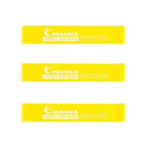 아이워너 라텍스 루프밴드 옐로우 0.4mm 3개 초보자용 허벅지 탄력밴드 스트레칭 요가 필라테스 근력운동