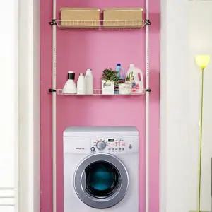 [하프클럽/]쉬운조립건조기선반 높이조절 의류세척기랙 세탁기앵글 조립식