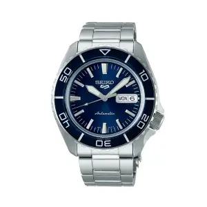 [세이코알바]세이코 5 블랑팡 청판 블루 실버 오토매틱 메탈시계 SRPK97K1
