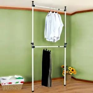 고품질 드레스룸수납행거 2단 고정행거 2단옷걸이 모델명 옷걸이 (WFKDJ1W)