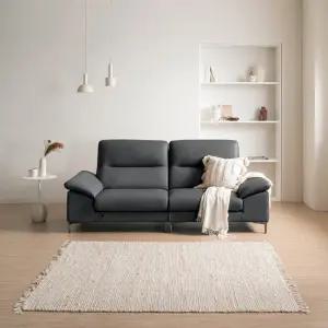 [다우닝] 아지오 3인 전체 천연 면피가죽 소파