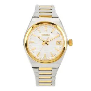 세이코 여성 메탈 손목 시계 클래식 데이트 SUR578P1