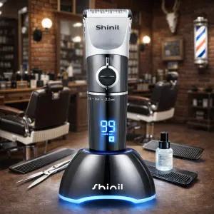 신일 전문가용 티타늄코팅 프로페셔널 전기이발기 LED 표시 바리깡 SWT-E9101C