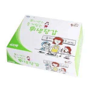 유니센스 즐겨찾는 위생장갑 400매 유니센스 손목 일회용 위생장갑