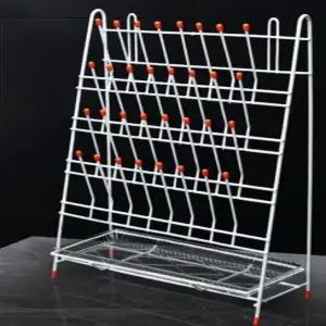 비커건조대 비이커 걸이 초자 기구 건조대 랩실 과학실 실험실 실험 이동식 양면 드립랙