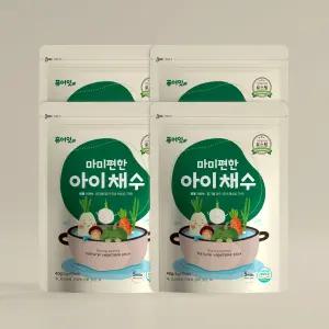 퓨어잇 마미편한 아이채수 4팩 이유식 육수 국내산 야채 로스팅 채소 유아식 국물