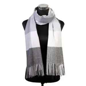 ( )겨울 여성 데일리 체크 목도리 머플러 도브그레이 따뜻한목도리 겨울머플러 롱목도리 포인트목도리 여자