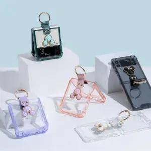 갤럭시Z플립4 3 퀼팅미키 컬러에어쿠션 골드링 케이스 제트플립3케이스 제트플립4케이스