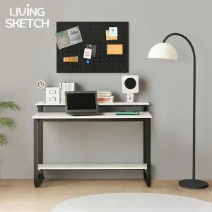 [리빙스케치] 국내제작 캠브리지 900X700 낮은 선반형 1단 B타입 책상[착불]E0등급 컴퓨터 학생용