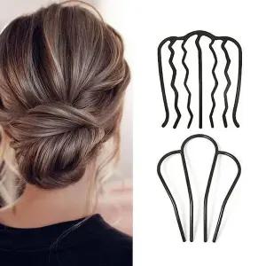 심플 뒷머리 고정 U자 빗핀 올림머리 뒤꽂이 비녀