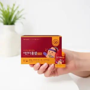 종근당건강 어린이 홍삼 튼튼업 30포 3개 키즈홍삼 어린이홍삼