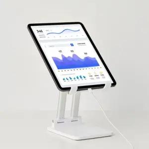 높이조절 태블릿 아이패드거치대 스탠드 2종 [TRENIT 휴대용 접이식 테블릿 PC 탁상용