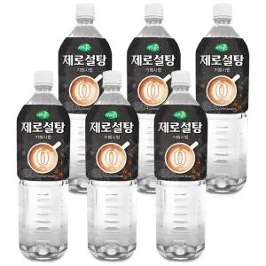 희창 카페시럽 제로설탕 1.5L x 6입