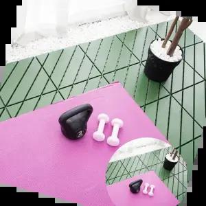 현관발판 바닥발판마루 조립식 데크타일 베란다타일 사선형18개