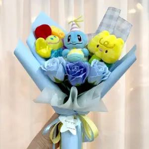 오늘도 포켓몬스터 미니 꼬부기 인형꽃다발 졸업 입학 학예회 연주회 발표회 수료식 생일