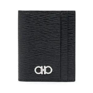 [명품] 페라가모 리바이벌 간치오 반지갑 66 0371 NERO+ROSSO 740946