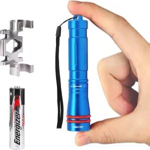 수중 조명을 위한 스테인리스 스틸 316 페이스 마스크 클립이 장착된 ARCON D2A 소형 다이빙 손전등