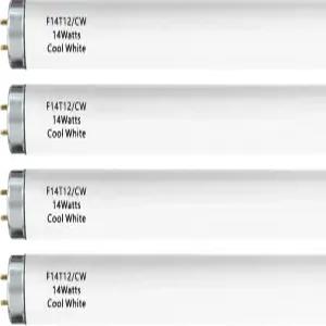 14 와트 F14T12/CW 형광등 전구 T12 라이너 형광관 15 인치 전체 길이 14W 쿨 화이트 라이트 컬러 G13 바이